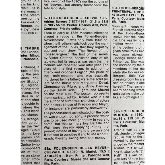Folies Bergère, La Revue, Chevalier, Guerra, Music Hall Posters, Book Page, - Picture 3 of 6